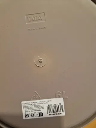 Papelera Plástico gris 6L