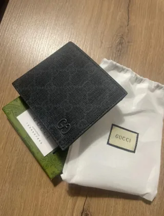 Portafoglio Gucci nero nuovo