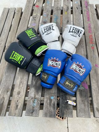 3 Pares Guantes Boxeo Leone Impacto