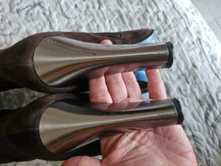 Botas Altas Farrutx Marrón y Plateado