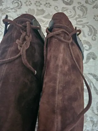 Botas Altas Farrutx Marrón y Plateado