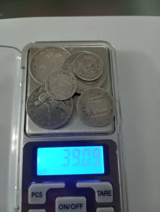 6 Monedas Plata España