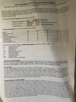 Botas de seguridad Anibal negras y azules