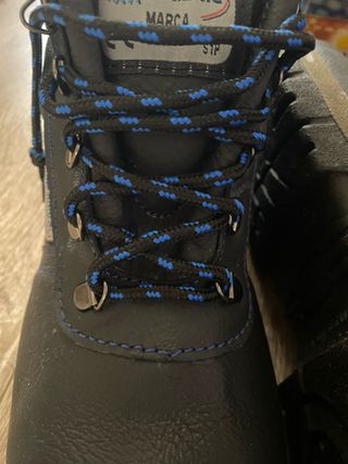Botas de seguridad Anibal negras y azules