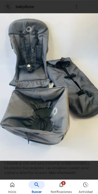 Set ovetto, seggiolino e cestino Bugaboo Camaleon 3 grigio