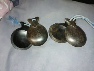 5 Pares Castañuelas Antiguas