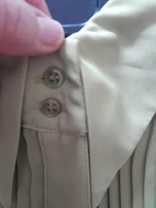 Camicia donna verde acido plissettata