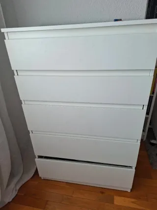 Cómoda 6 cajones Ikea blanca