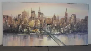 Cuadro Lienzo Skyline Nueva York Puente