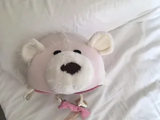 Casco de esquí rosa para niña k2 entre 5 a 12 años