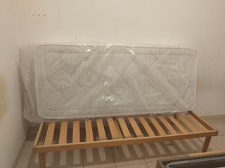 Rete letto singola in legno