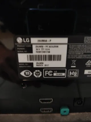 Monitor LG Ultrawide 25"