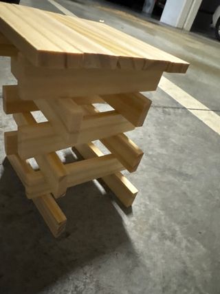 Bloques de madera para construcción