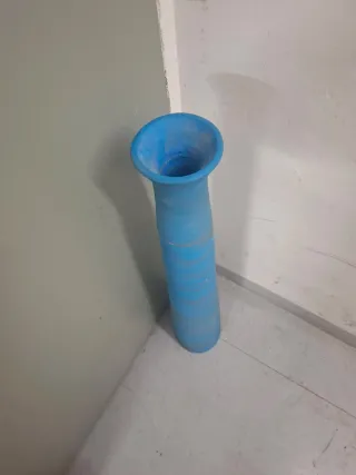 Florero grande de Cerámica color azul 1 Metro alto