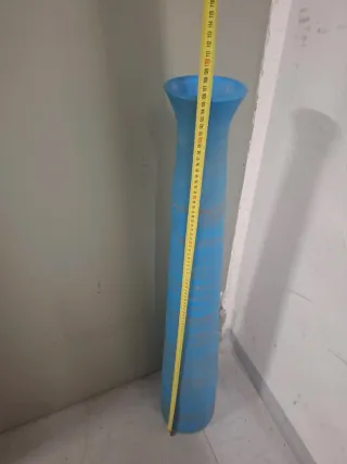 Florero grande de Cerámica color azul 1 Metro alto