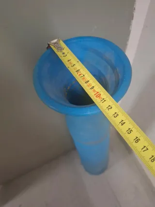 Florero grande de Cerámica color azul 1 Metro alto