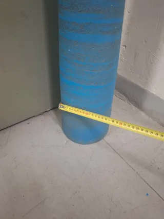 Florero grande de Cerámica color azul 1 Metro alto