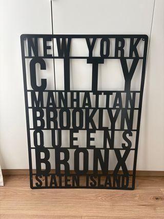 Cuadro Decorativo Metálico New York City