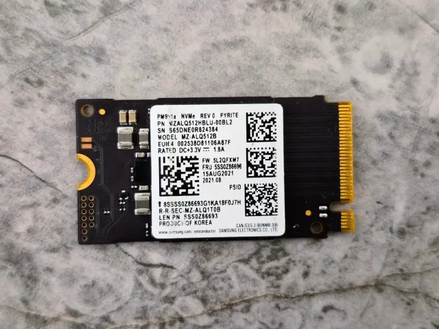 Disco SSD NVMe M2. 2242 Samsung PM991a 512Gb