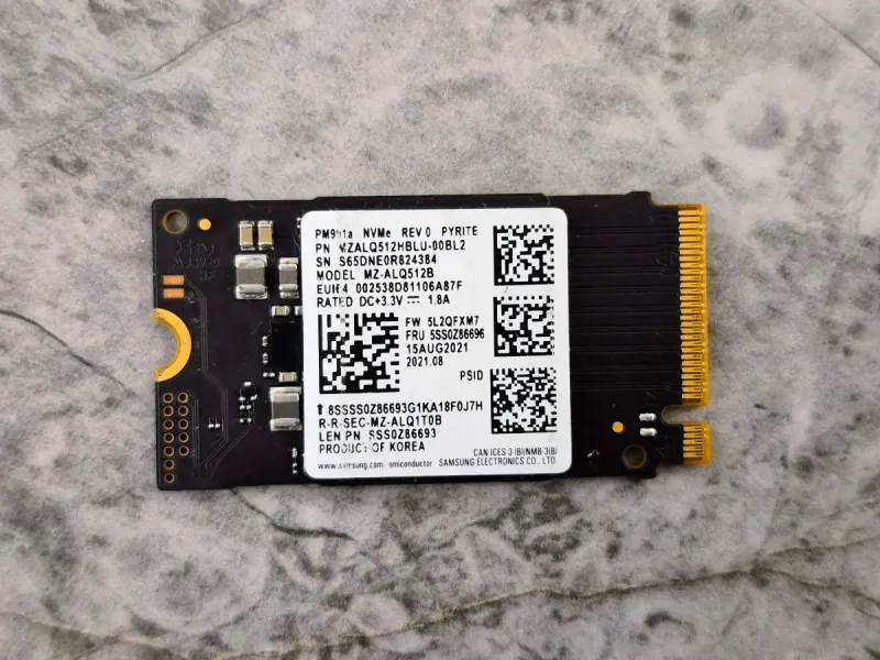 Disco SSD NVMe M2. 2242 Samsung PM991a 512Gb