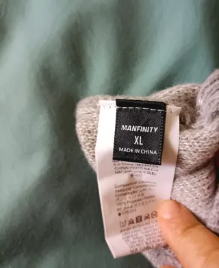 Jersey gris con letras blancas Talla XL