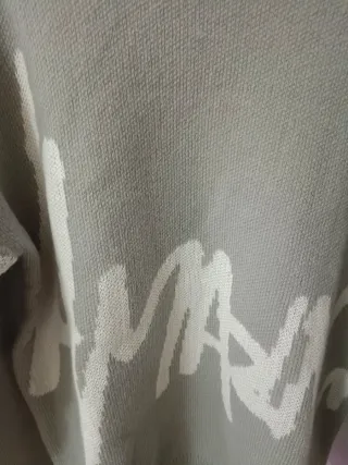 Jersey gris con letras blancas Talla XL