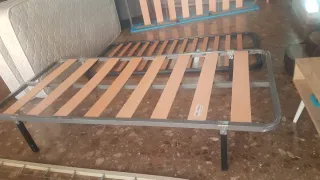 Somier láminas madera y metal