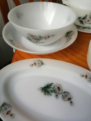 Vajilla Arcopal Margaritas 76 piezas