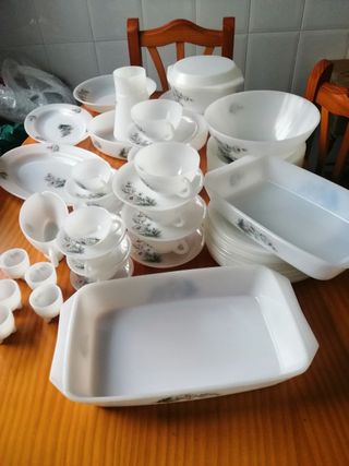 Vajilla Arcopal Margaritas 76 piezas