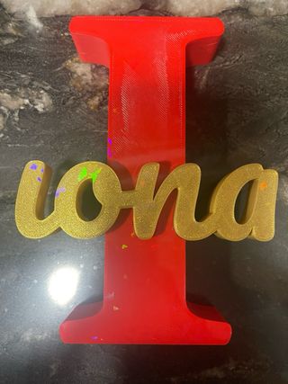 Nombre personalizado en 3D