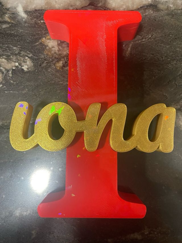 Nombre personalizado en 3D