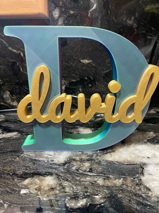 Nombre personalizado en 3D