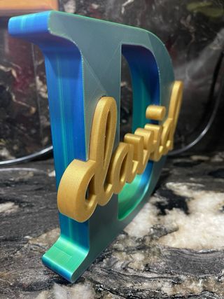 Nombre personalizado en 3D