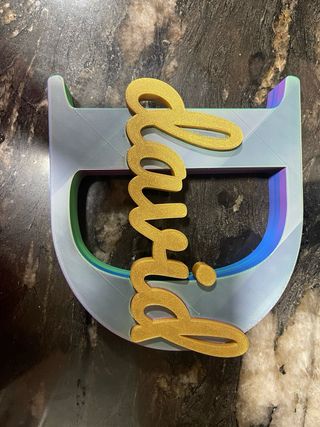 Nombre personalizado en 3D