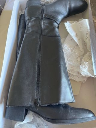 Botas de piel Zendra negras talla 40