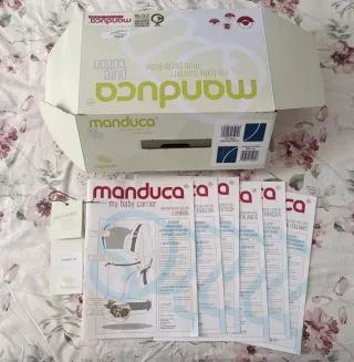 Mochila portabebés Manduca azul