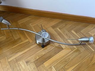 Lámpara de techo plateada