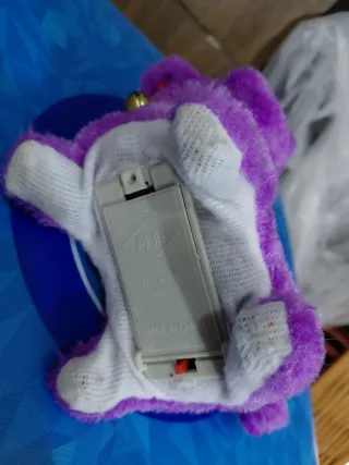 Cane giocattolo meccanico viola anni 90