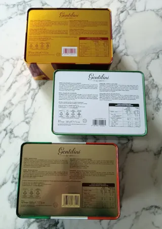 3 Scatole Latta Gentilini