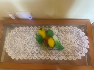 Mesa de centro madera y cristal