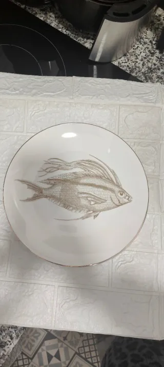 Vajilla Zara Home con diseño de pez