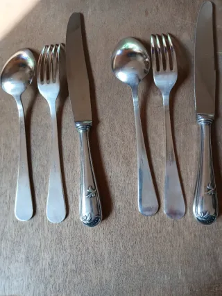 Juego de cubiertos de alpaca