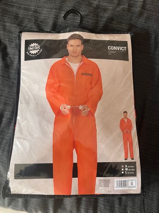 Disfraz Convict Jumpsuit Talla S