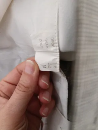 Traje de caballero gris