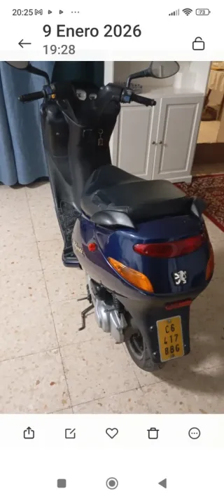 Peugeot Elystar Azul Scooter cambio por otra inter