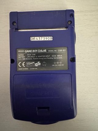 Consola Game Boy Color Morada con accesorios