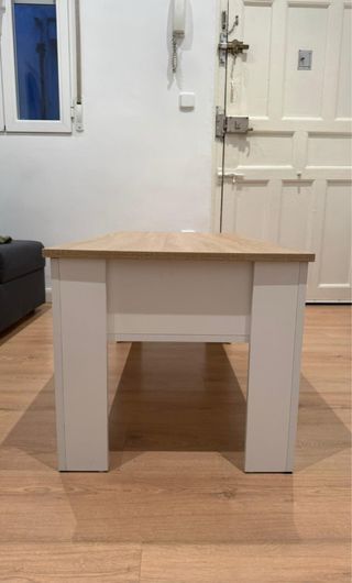 Mesa Centro Elevable HOMCOM Almacenamiento