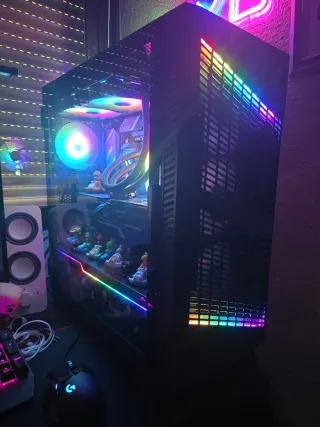 PC Gaming Negro con RGB