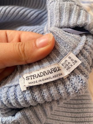 Jersey Stradivarius azul bebé