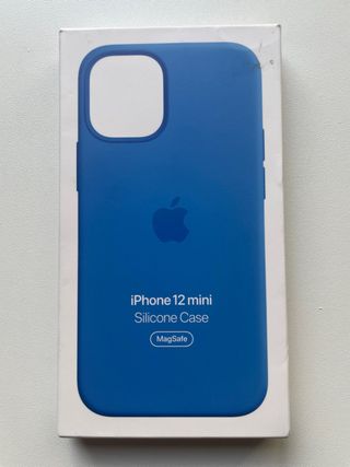 Custodia iPhone 12 mini in silicone Magsafe Blu